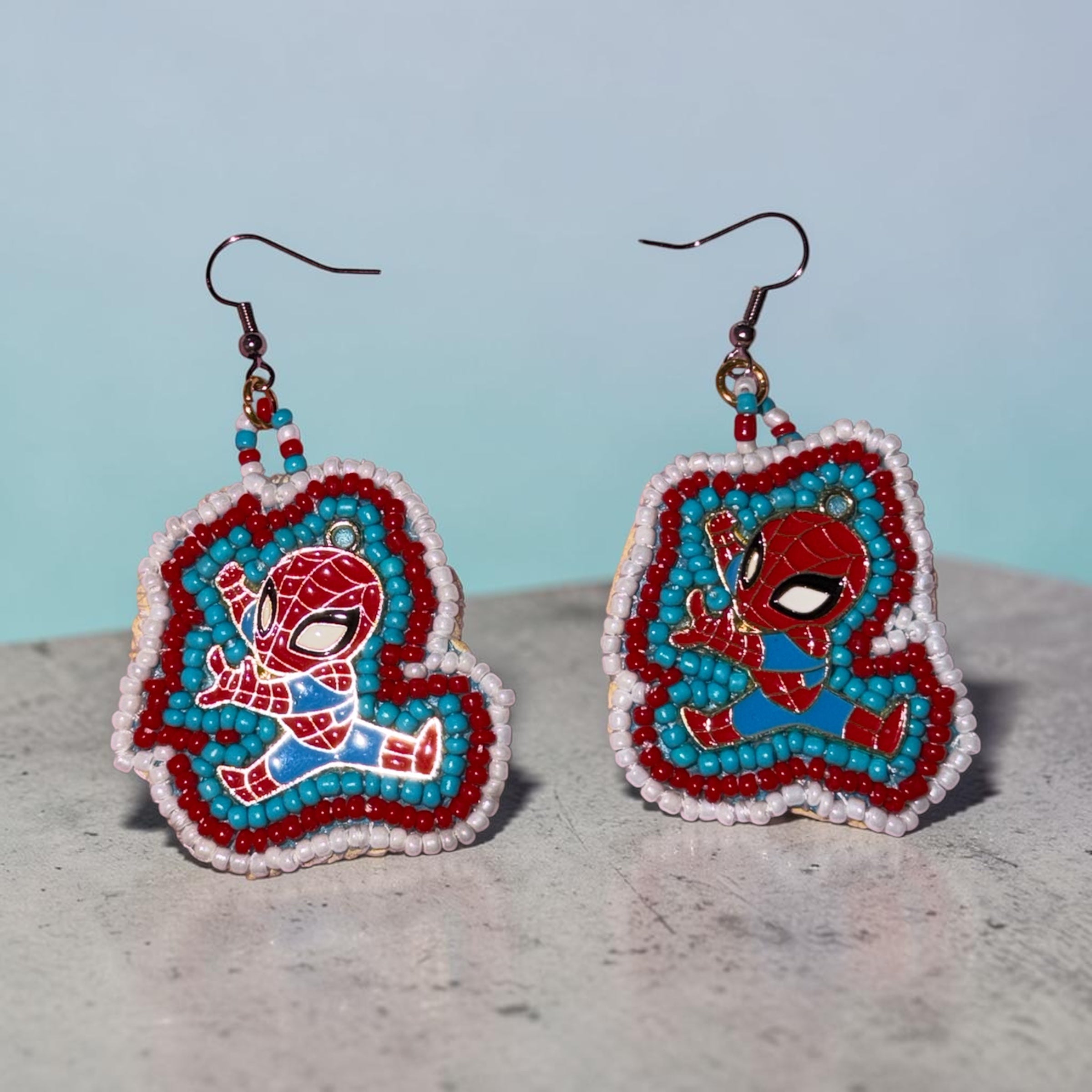 🕷️man inspired earrings